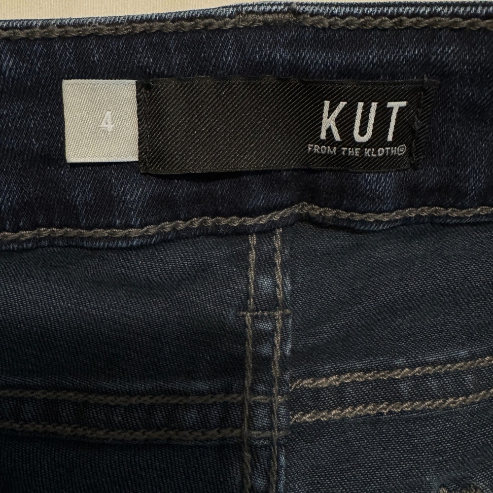 KUT Jeans Womens Size 4 Dark Wash Natalie High Rise Bootcut Stretch Denim - Picture 8 of 13